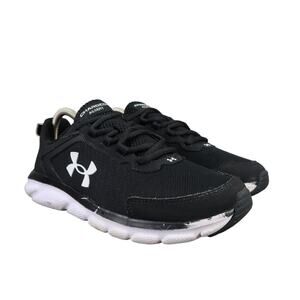 Under Armour Shoes Womens 8 Athletic Trainers Sport Active Running Black White